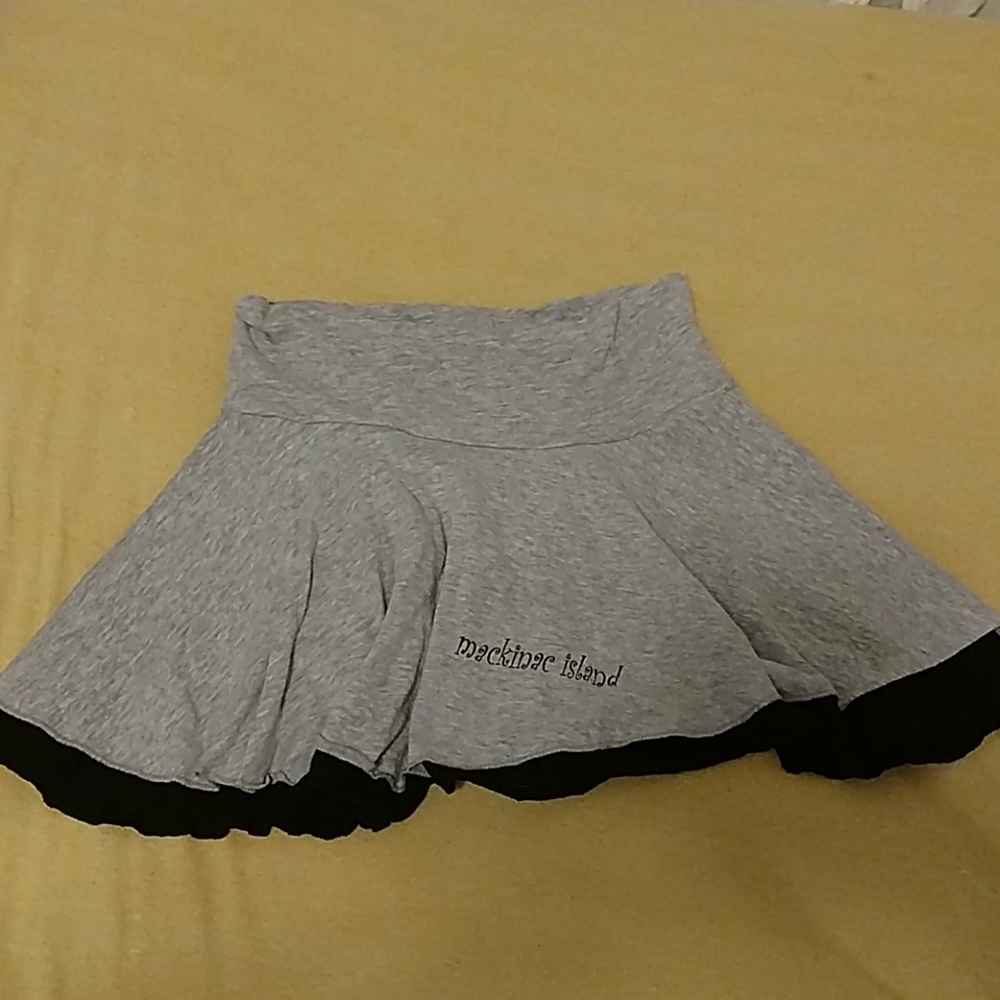 Layered cotton skirt